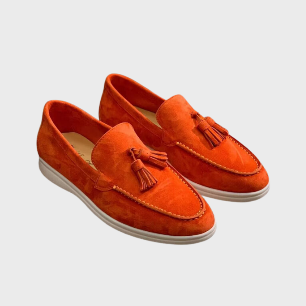 Ken | Mocasines clásicos de ante con borlas para hombre