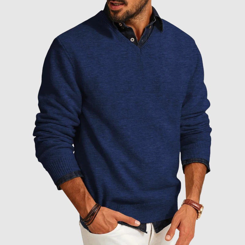 Benito | Suéter ligero de cuello en V para hombre, ideal para uso diario