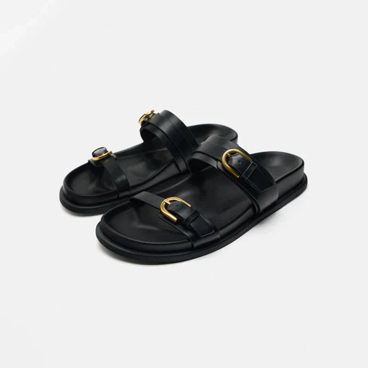 Terracota | Sandalias de piel para mujer