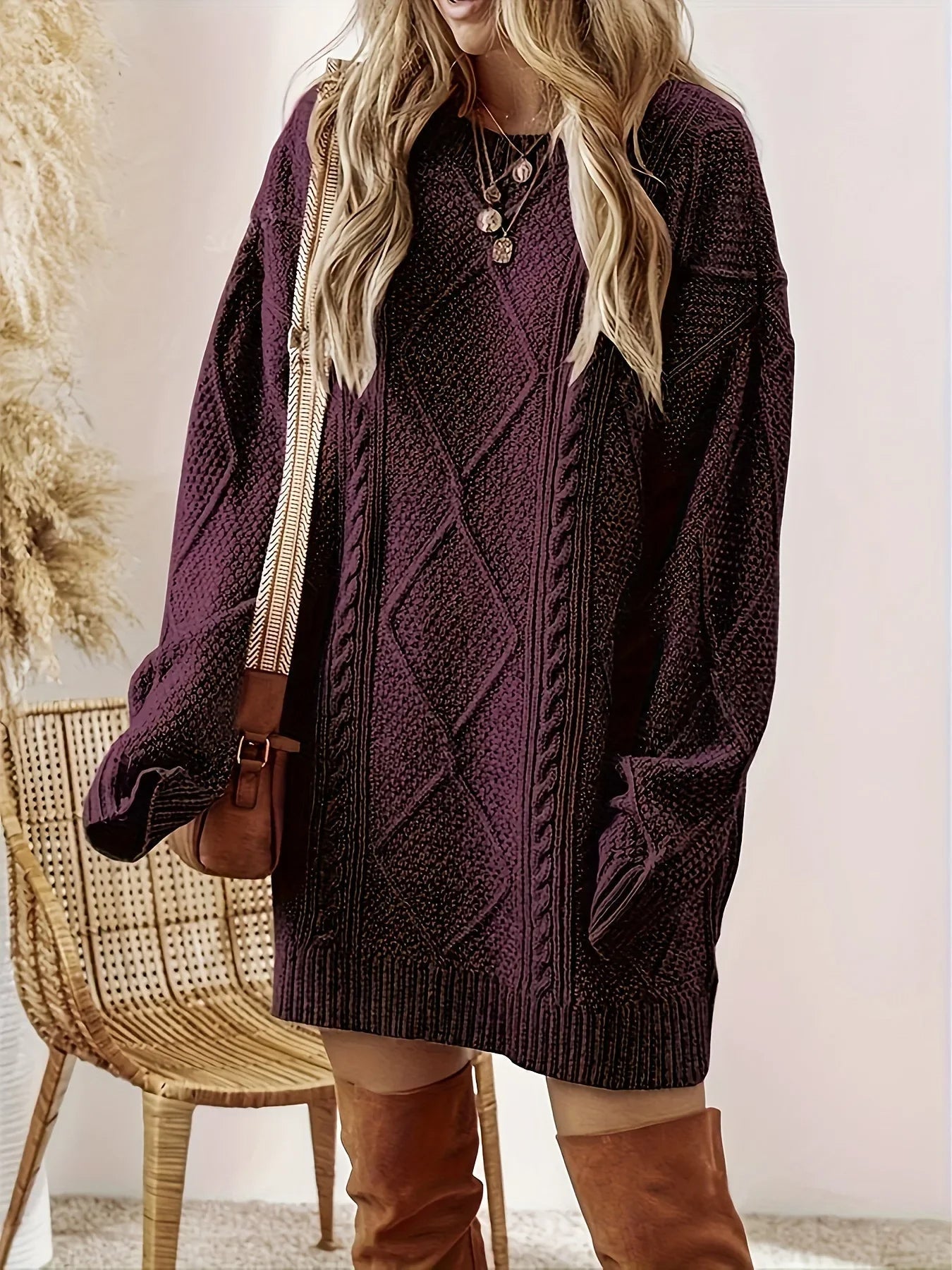 Trenza | Vestido de punto trenzado