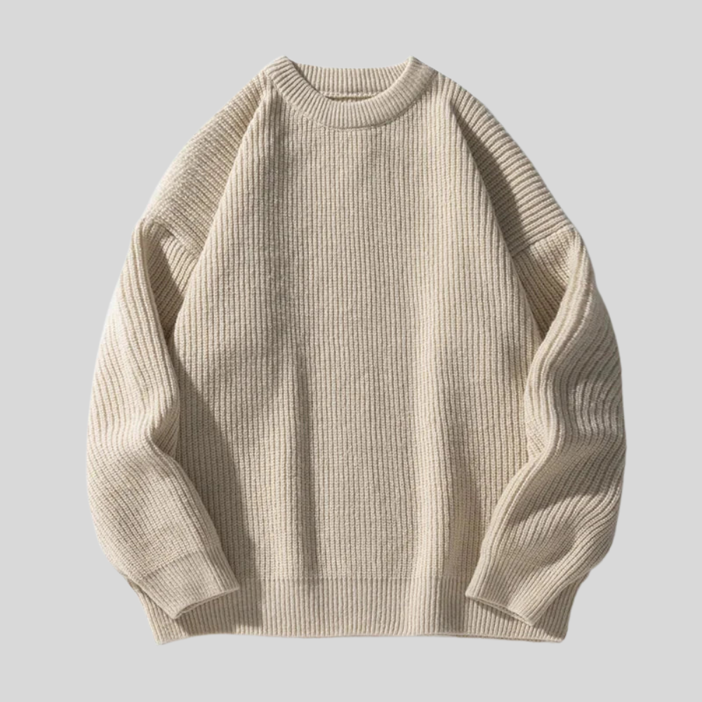 Selecto | Jersey de punto acanalado para hombre | Suéter