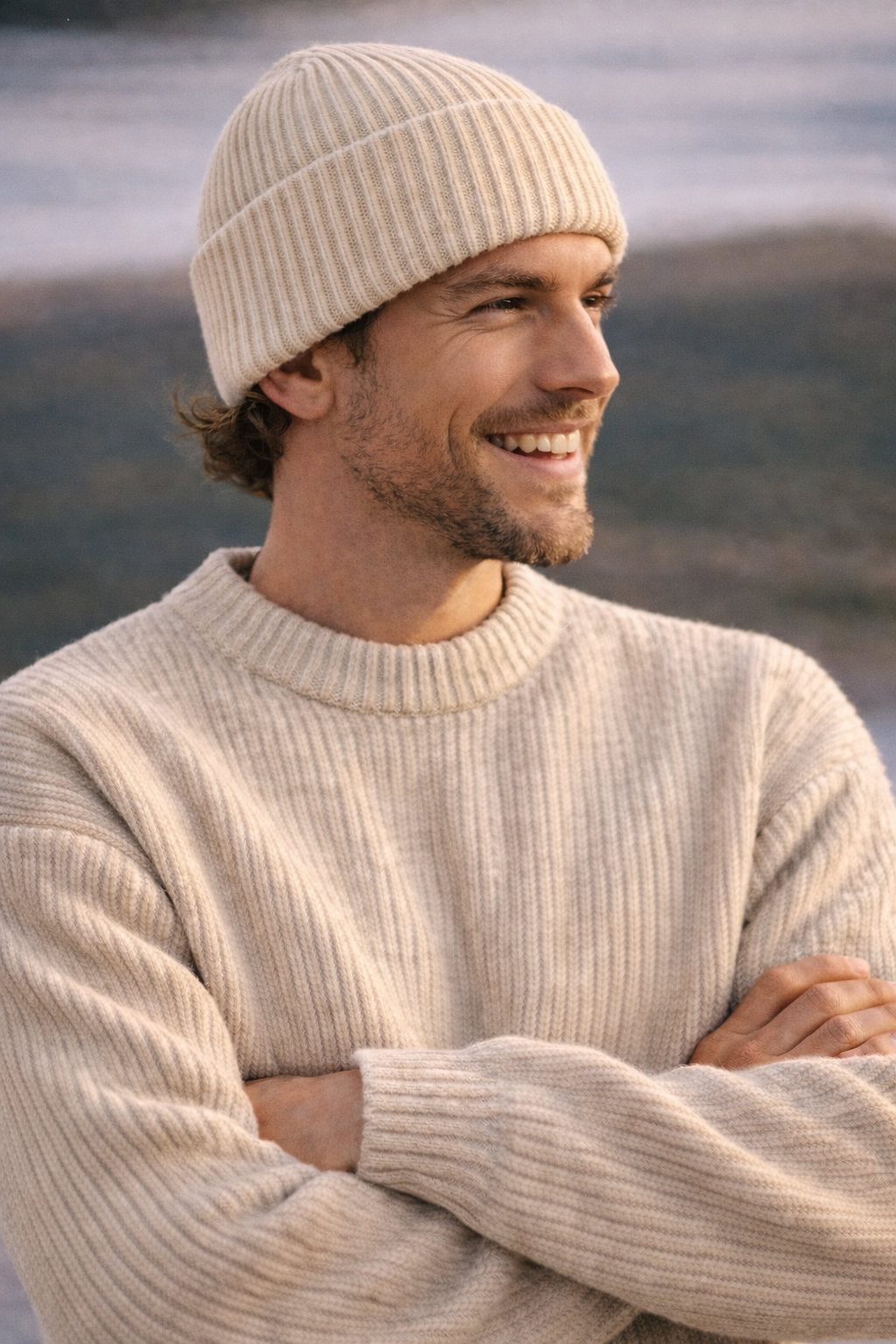Selecto | Jersey de punto acanalado para hombre | Suéter