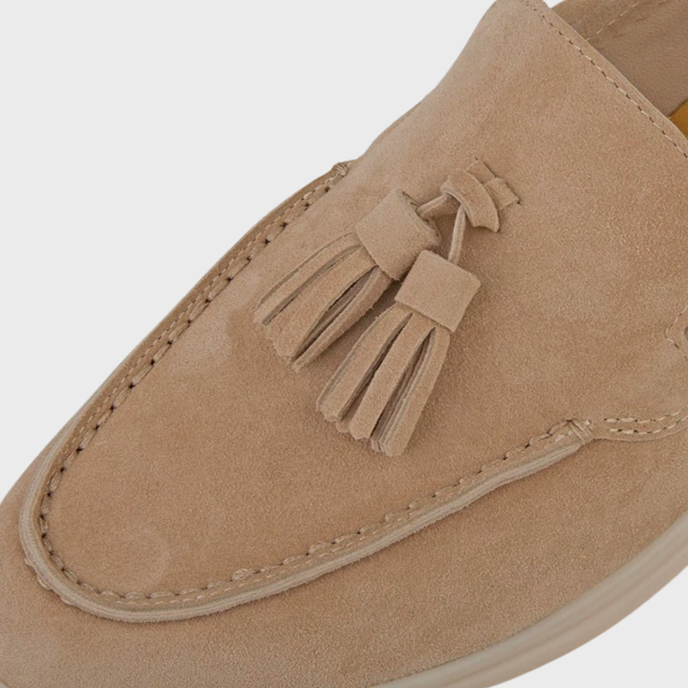 Ken | Mocasines clásicos de ante con borlas para hombre