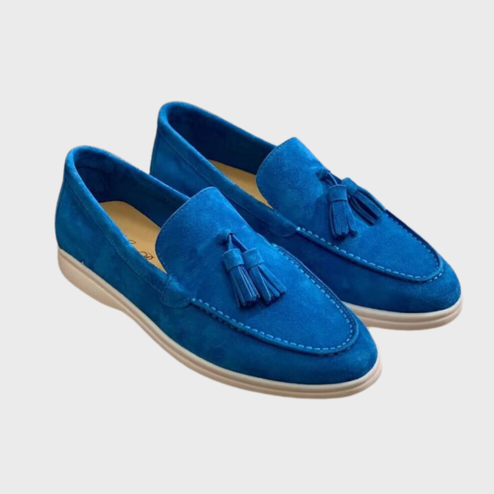 Ken | Mocasines clásicos de ante con borlas para hombre