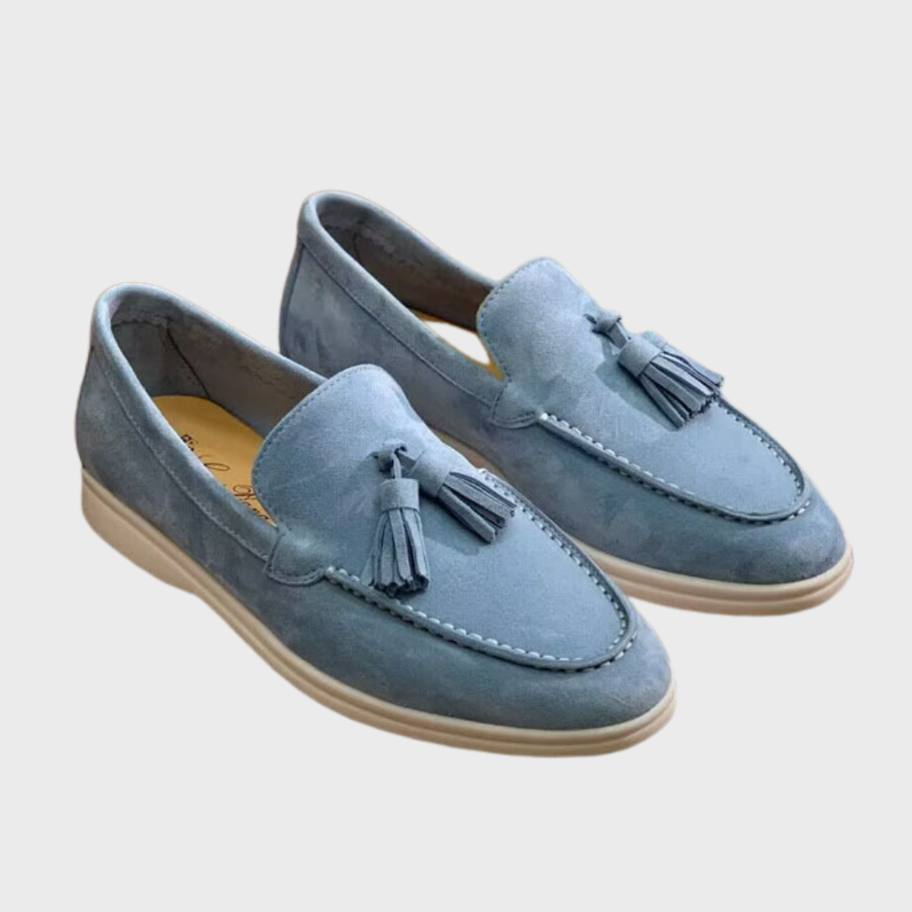 Ken | Mocasines clásicos de ante con borlas para hombre