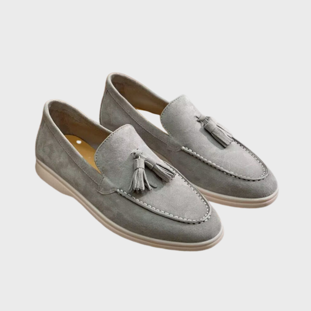 Ken | Mocasines clásicos de ante con borlas para hombre