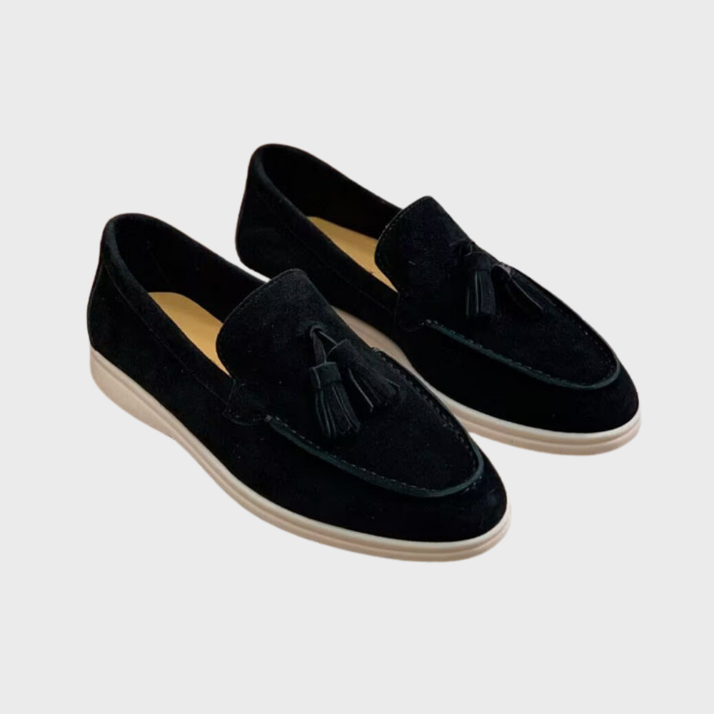 Ken | Mocasines clásicos de ante con borlas para hombre