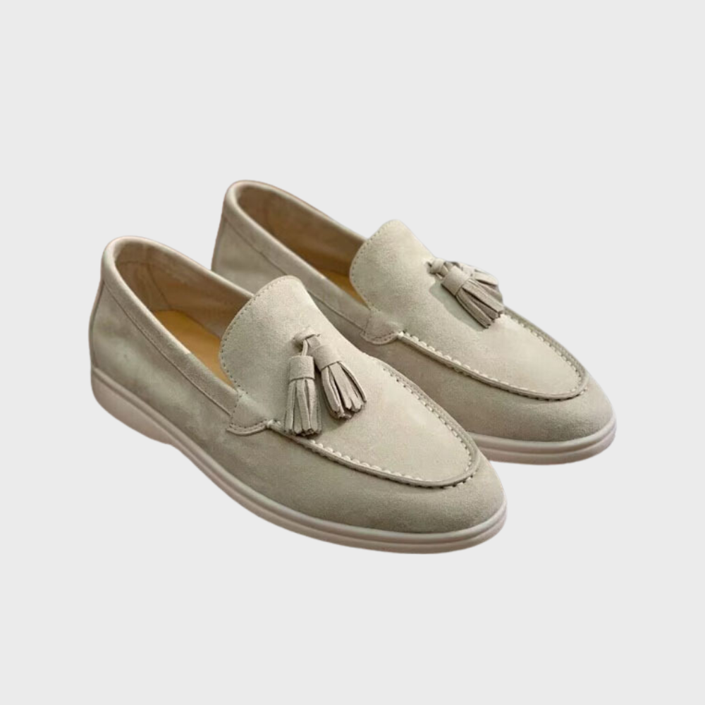 Ken | Mocasines clásicos de ante con borlas para hombre