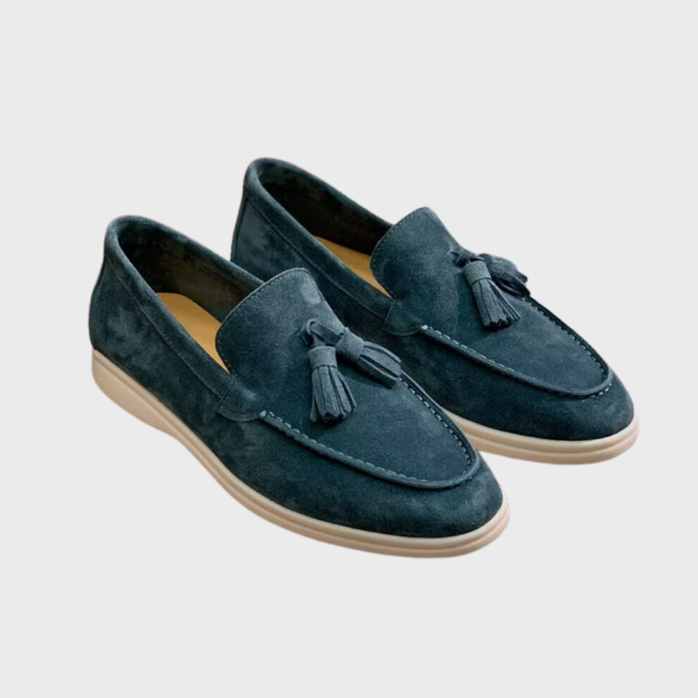 Ken | Mocasines clásicos de ante con borlas para hombre