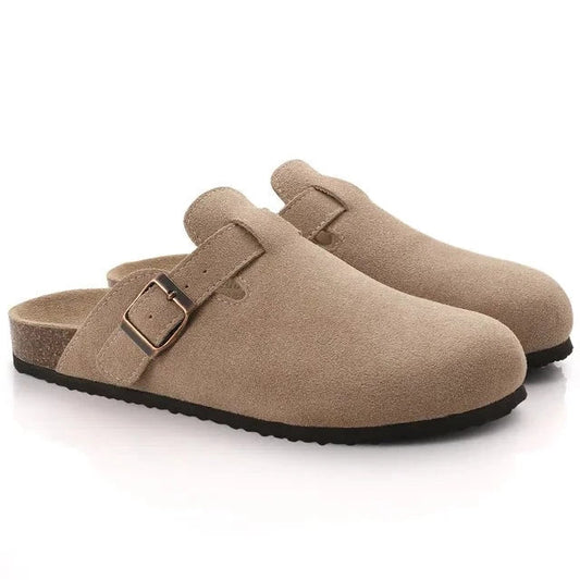Moca | Pantuflas de ante elegantes y cómodas