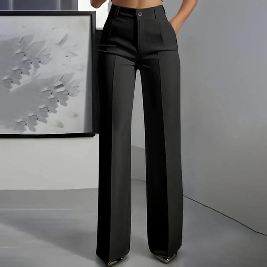 Nicole| Pantalones elegantes de cintura alta