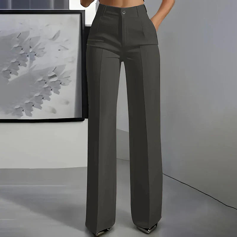 Nicole| Pantalones elegantes de cintura alta