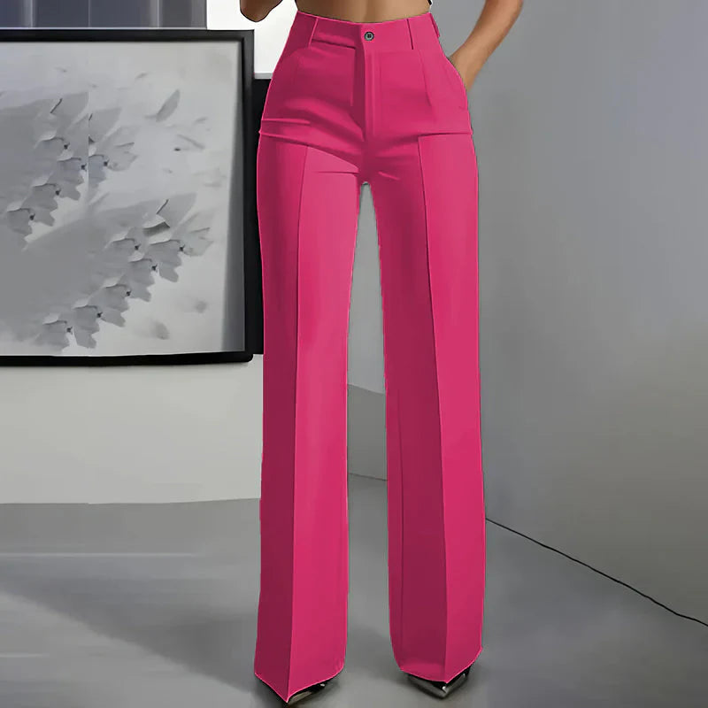 Nicole| Pantalones elegantes de cintura alta