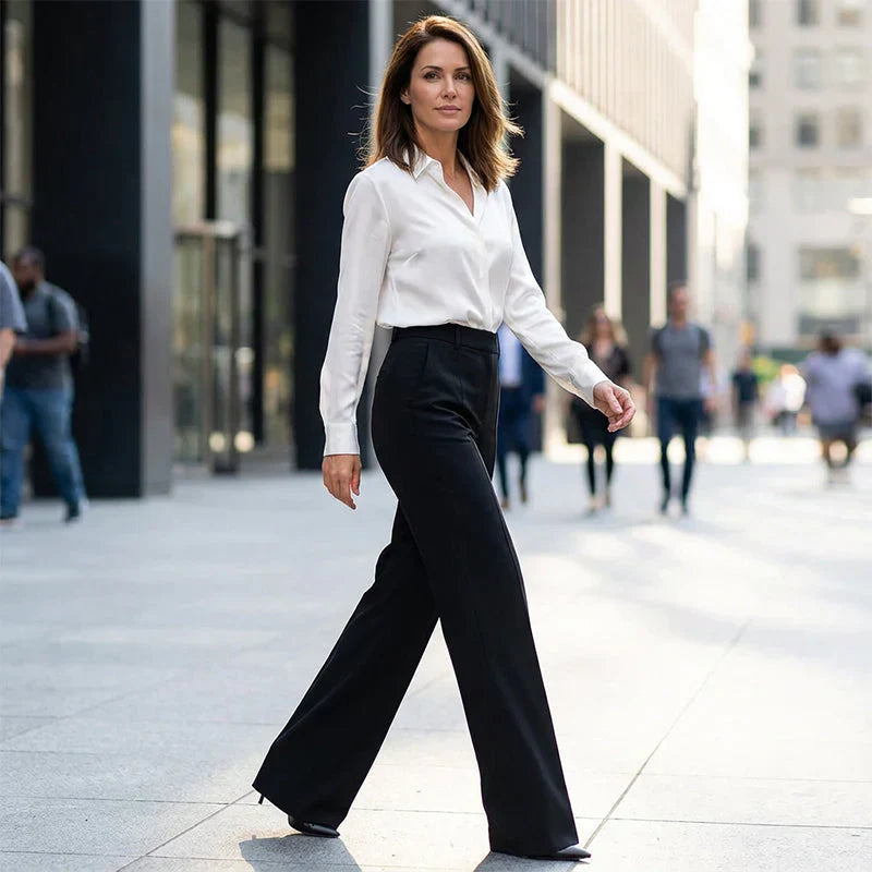 Nicole| Pantalones elegantes de cintura alta