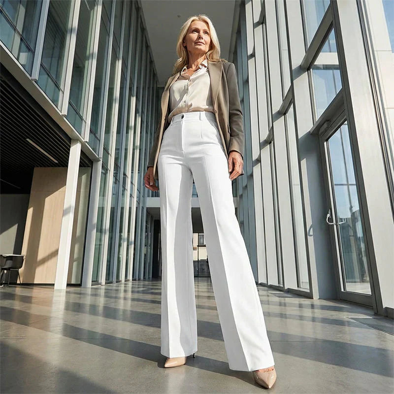 Nicole| Pantalones elegantes de cintura alta