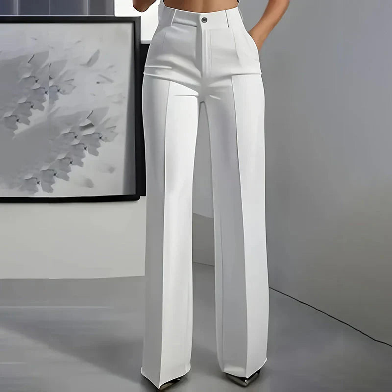 Nicole| Pantalones elegantes de cintura alta