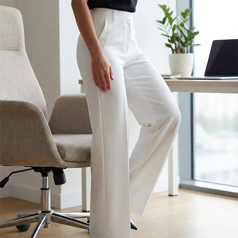 Nicole| Pantalones elegantes de cintura alta