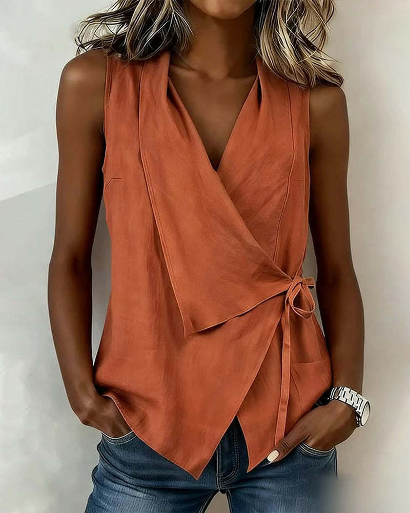 Capri | Top con elegante lazo