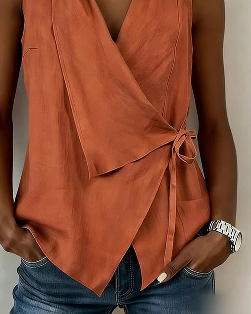 Capri | Top con elegante lazo