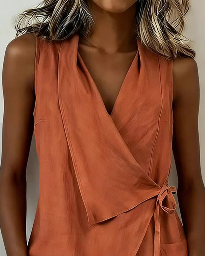 Capri | Top con elegante lazo