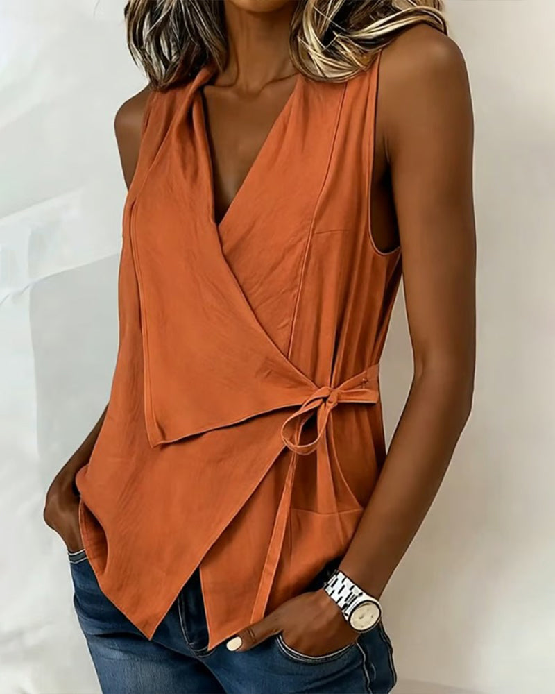 Capri | Top con elegante lazo