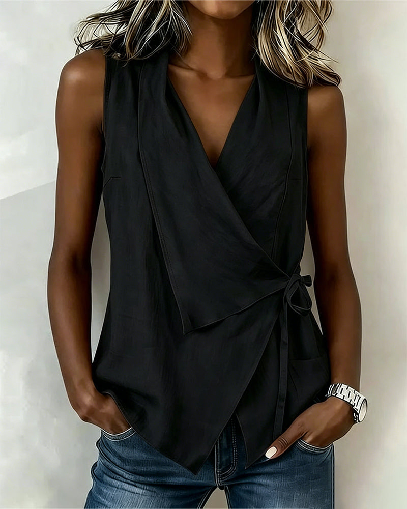 Capri | Top con elegante lazo