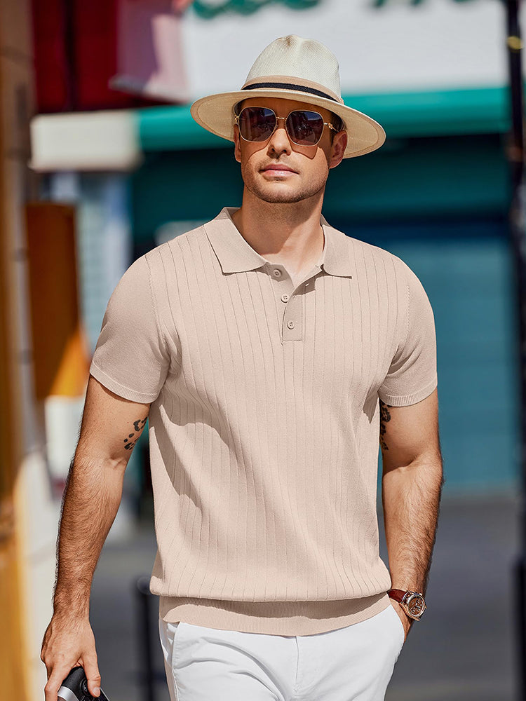 Titan  | Polo informal de punto acanalado