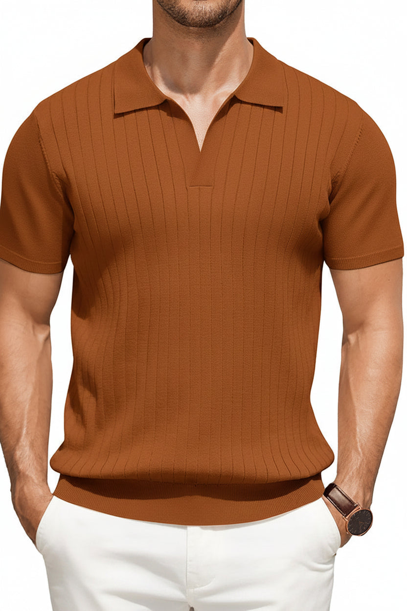 Titan  | Polo informal de punto acanalado