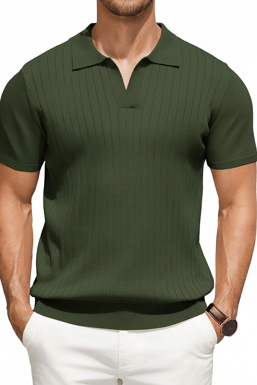 Titan  | Polo informal de punto acanalado