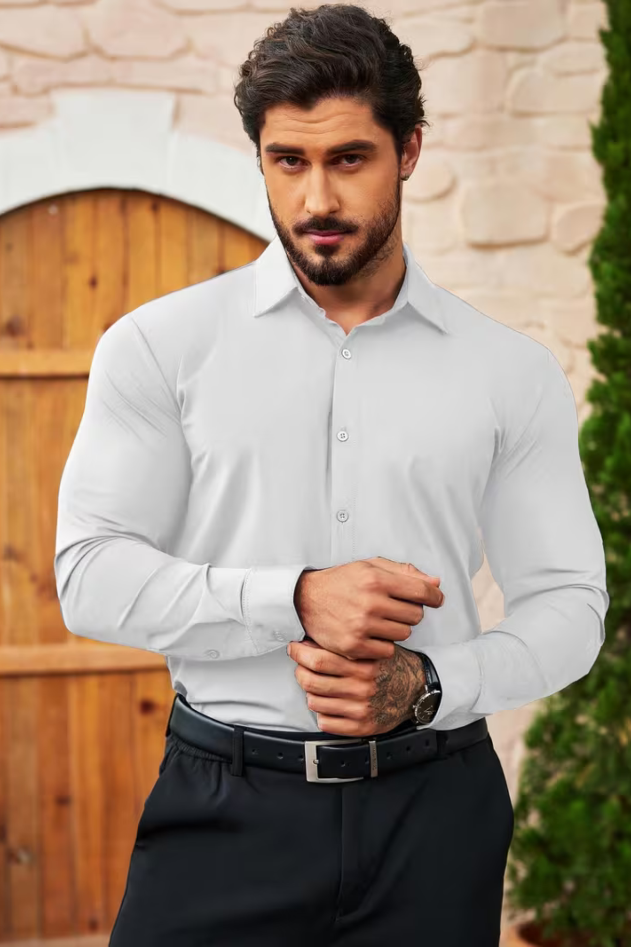 Lorenzo | Camiseta «Signature Muscle Fit» – Blanca