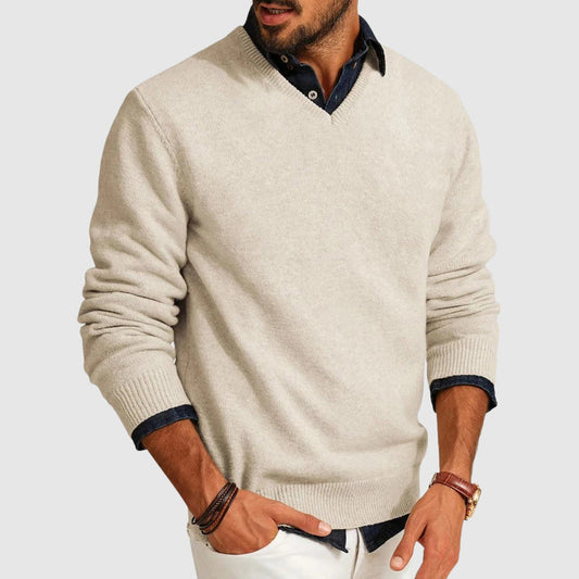 Benito | Suéter ligero de cuello en V para hombre, ideal para uso diario