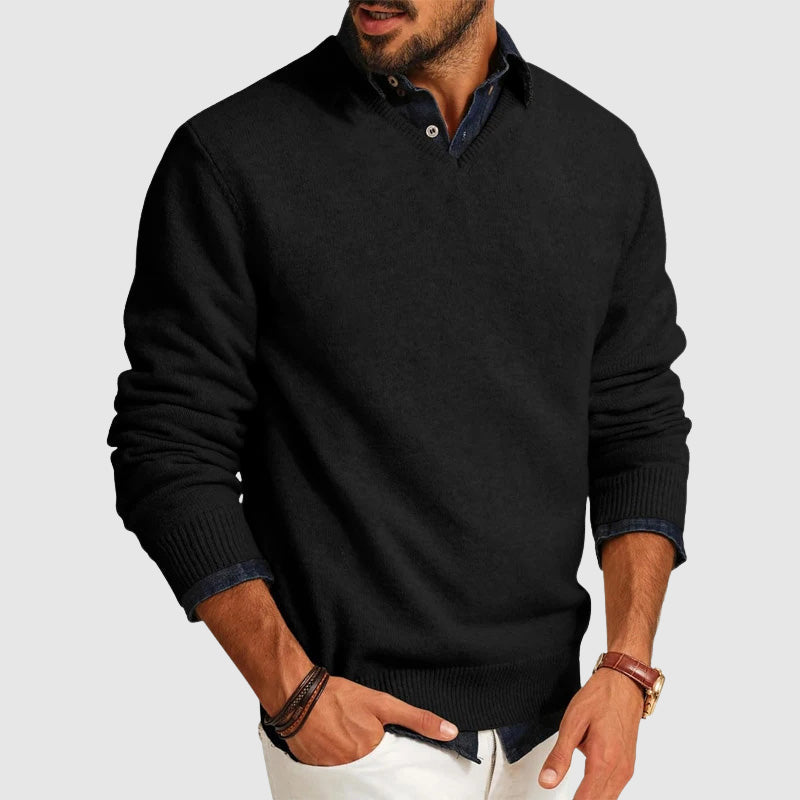 Benito | Suéter ligero de cuello en V para hombre, ideal para uso diario
