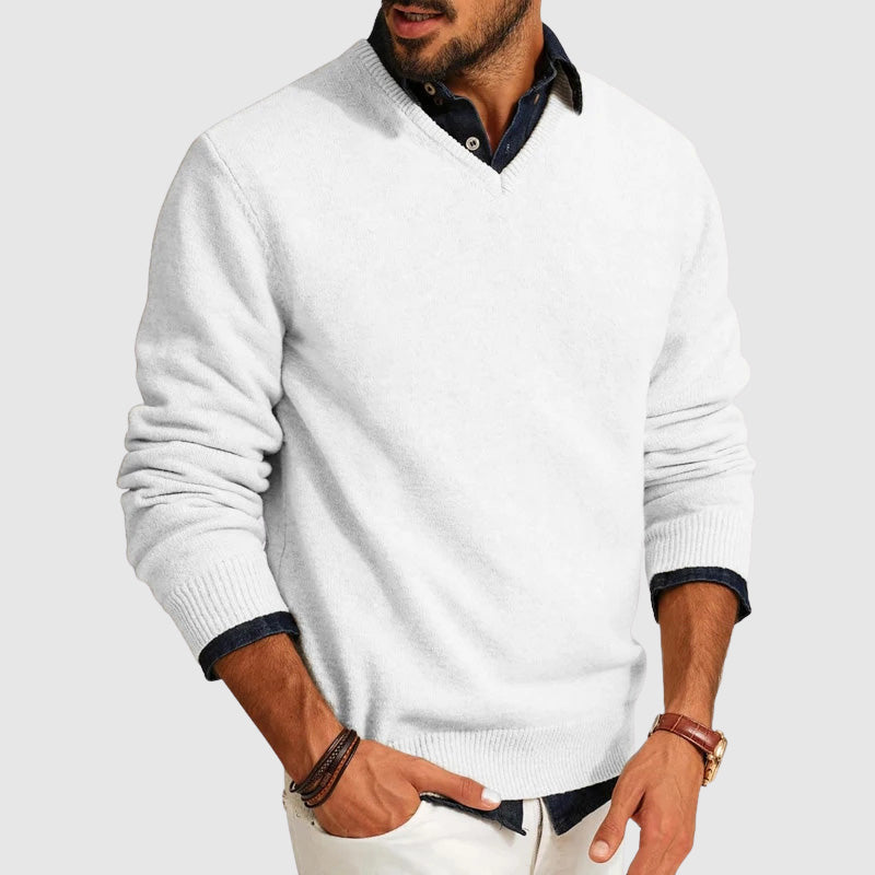 Benito | Suéter ligero de cuello en V para hombre, ideal para uso diario