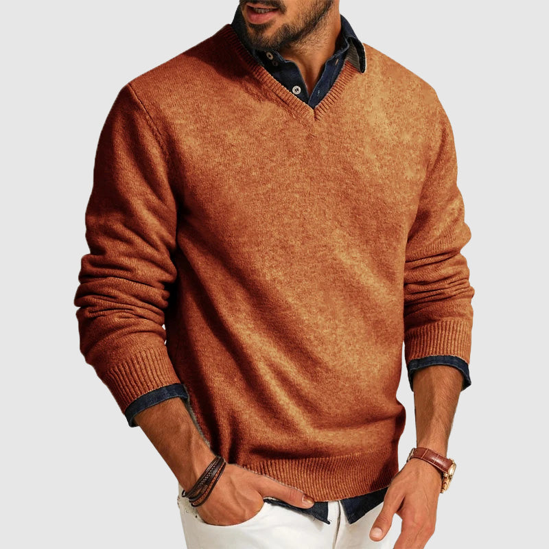 Benito | Suéter ligero de cuello en V para hombre, ideal para uso diario