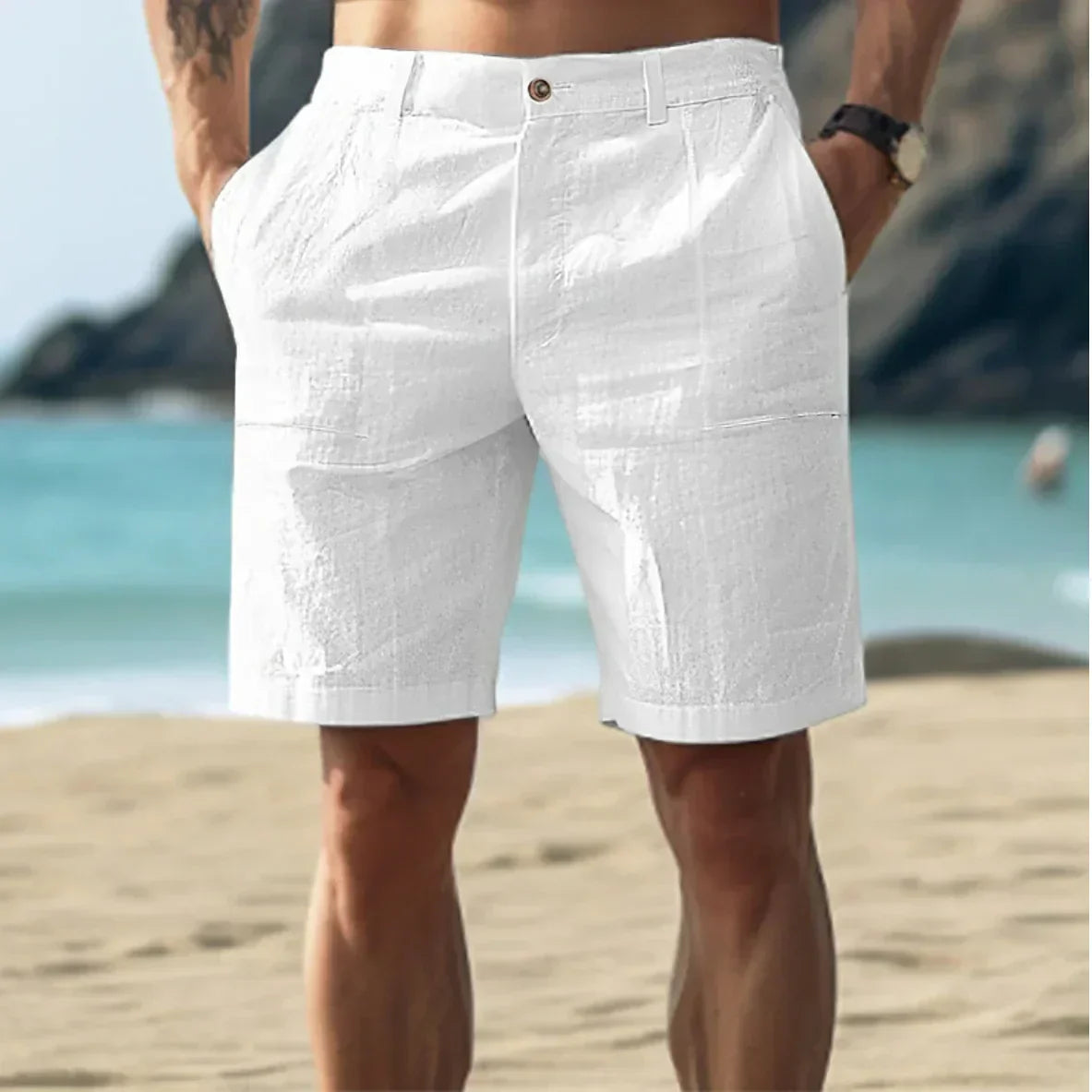 Luca | Pantalones cortos de lino
