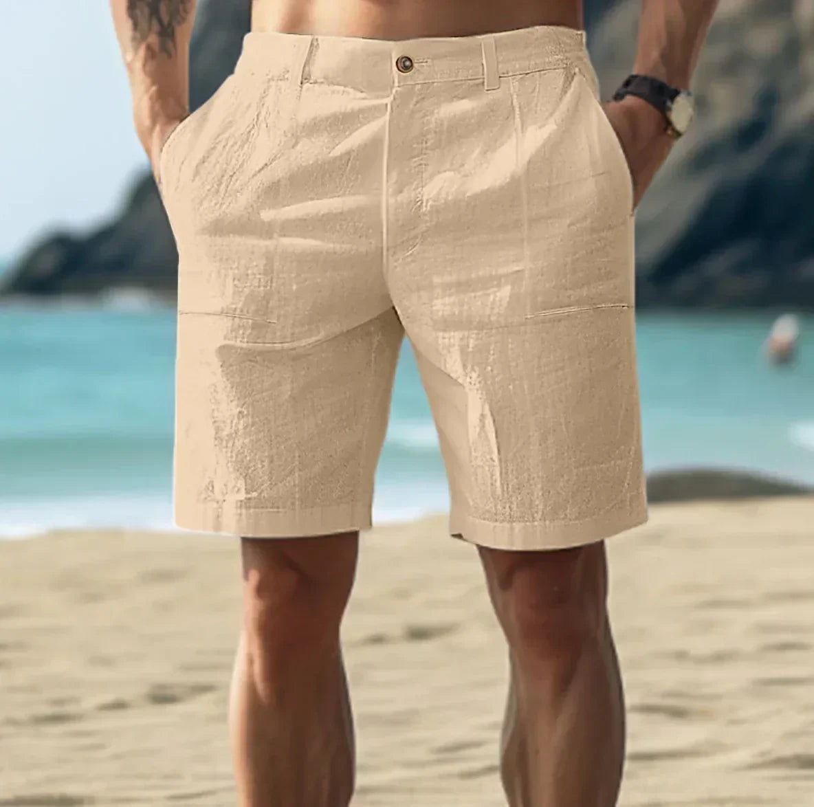 Luca | Pantalones cortos de lino
