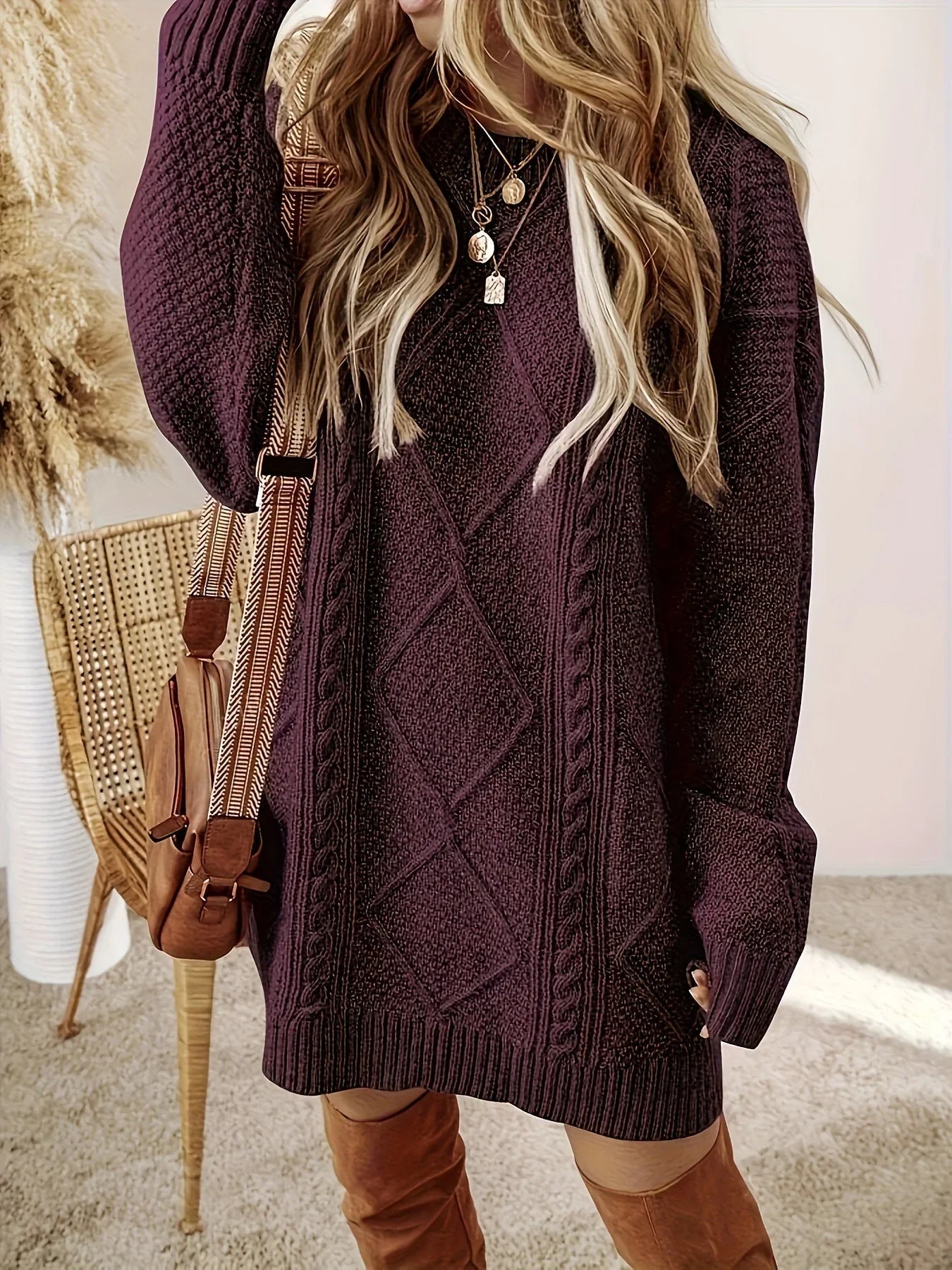 Trenza | Vestido de punto trenzado