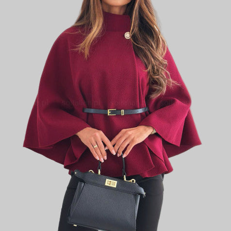 Jazmín | Chaqueta elegante con estampado de mariposas y cinturón