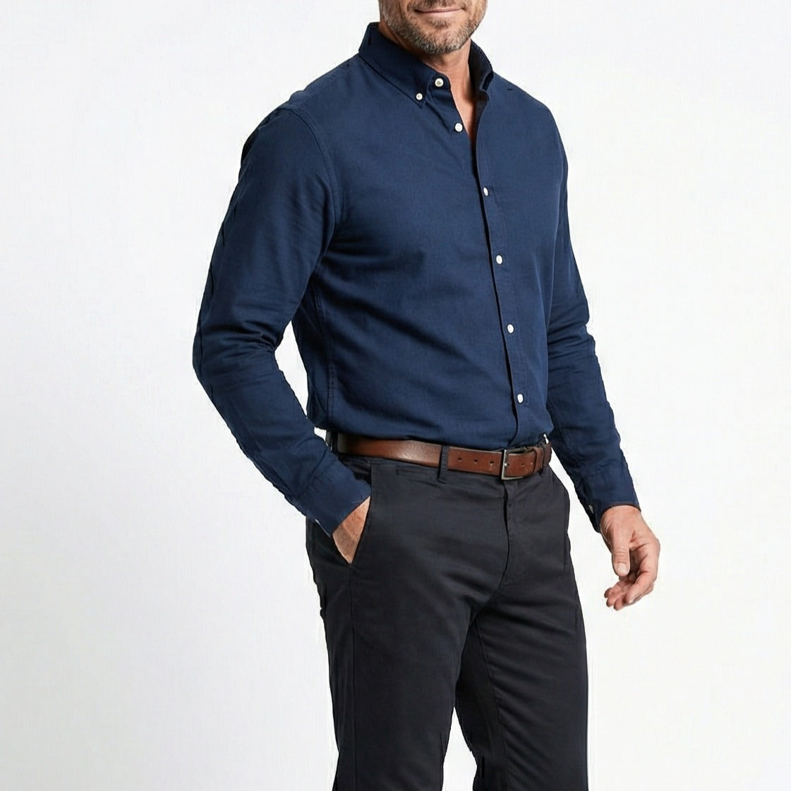 LEANDRO | CAMISA DE ALGODÓN Y LINO